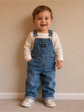 Vintage OshKosh B'gosh Denim Baby Overalls